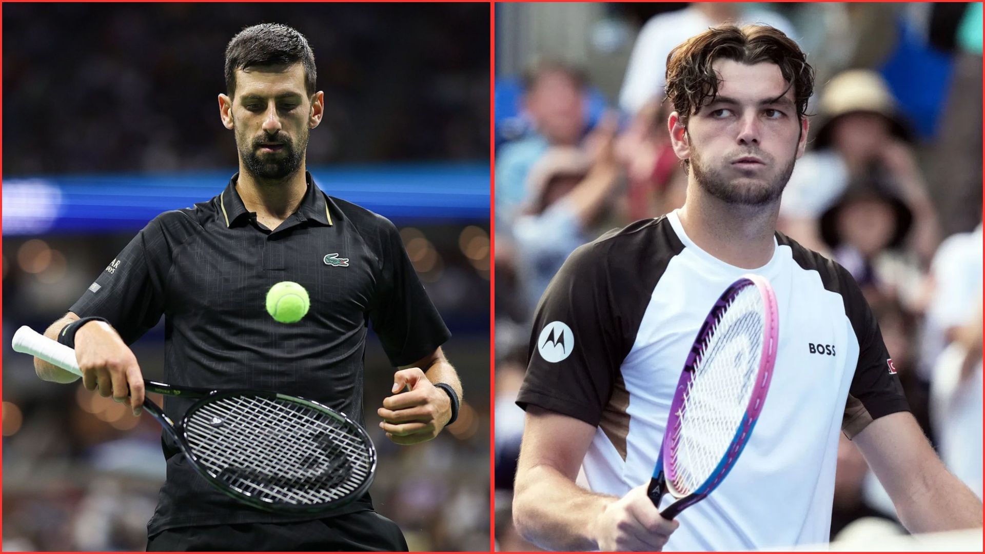 Novak Djokovic (L) Taylor Fritz (R) | Getty