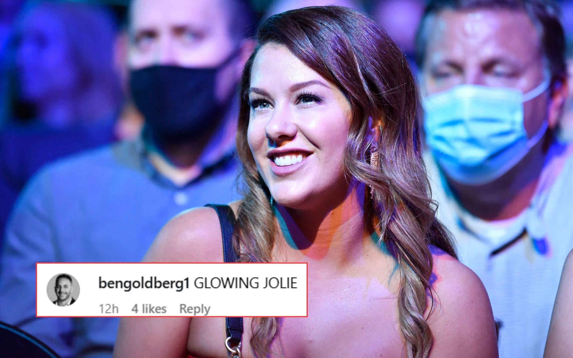 Jolie Poirier (pictured) at the UFC Hall of Fame class on 2020. [Image courtesy: Getty Images]