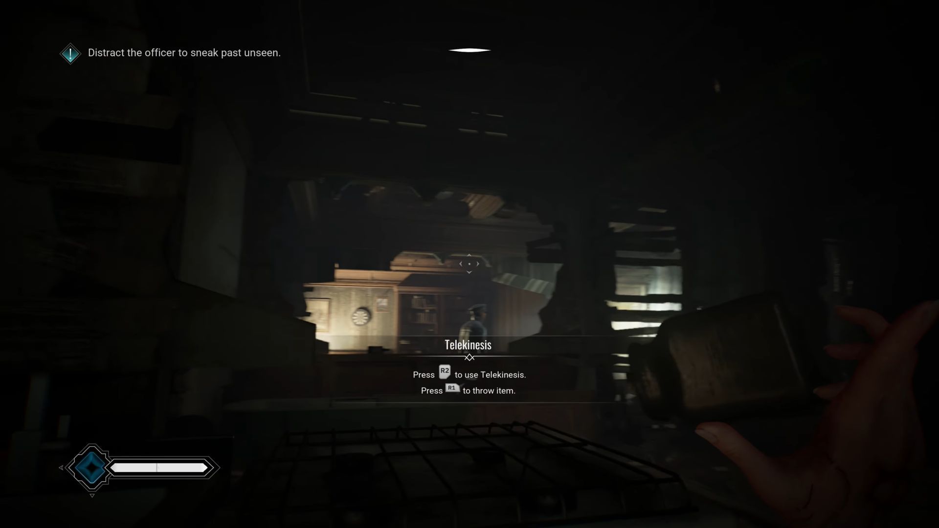 Use Telekinesis in To Taste A Foreign Body quest (Image via Paradox Interactive | YouTube: @Zoddronite)