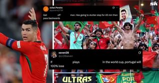 “He’s going to stutter step for 45 mins” - Fans furious with Portugal star being part of line-up alongside Cristiano Ronaldo for Ireland clash