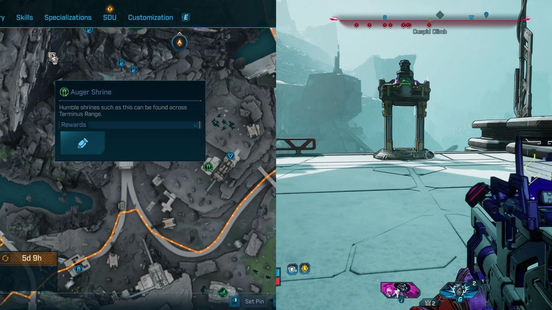 The location is just beside the spot where you meet Defiant Calder (Image via 2K)