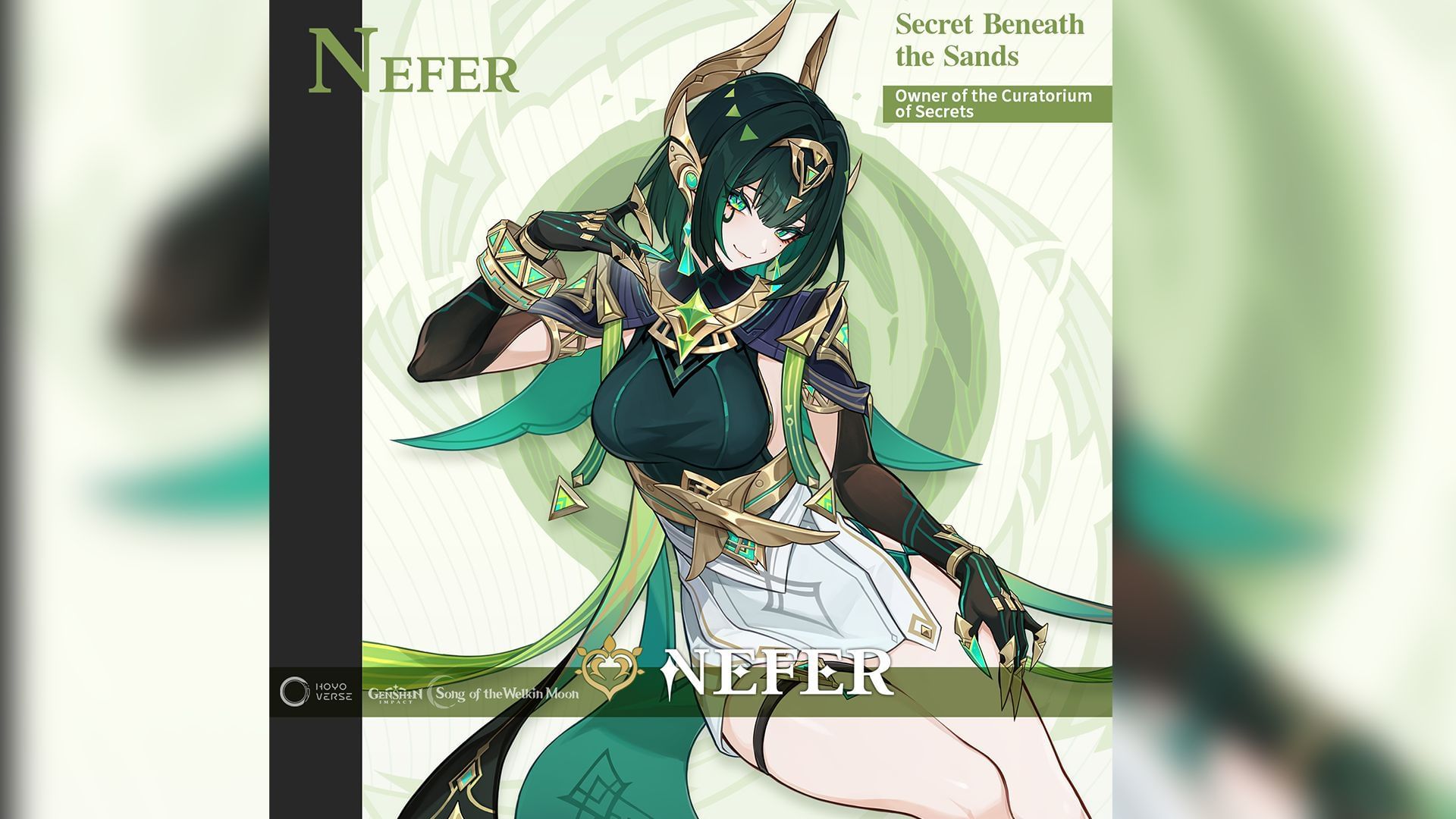 Nefer is the new 5-star unit releasing in Genshin Impact Luna II (Image via HoYoverse)