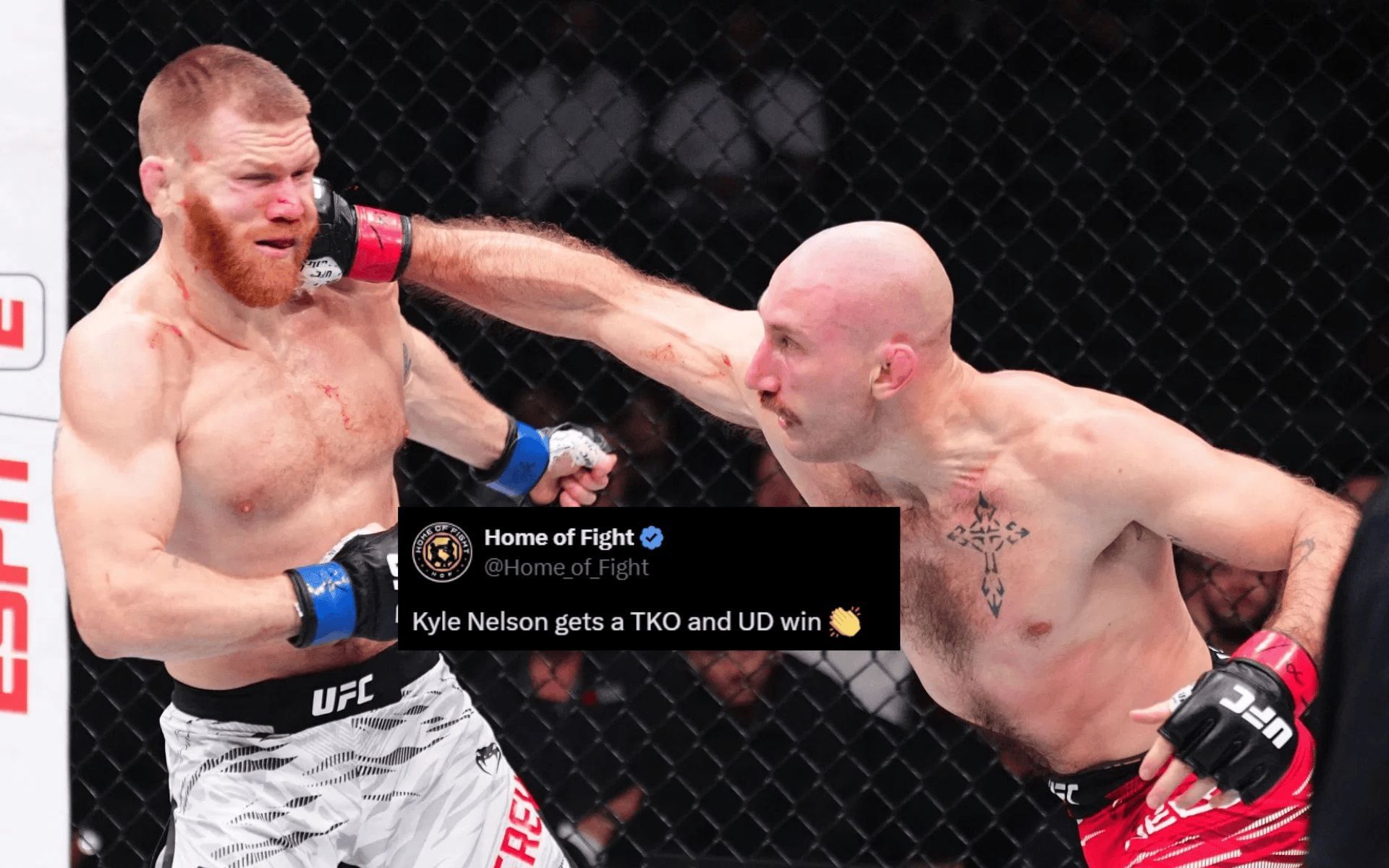 MMA world reacts to referee debacle at Kyle Nelson vs. Matt Frevola fight. [Image courtesy: Getty]