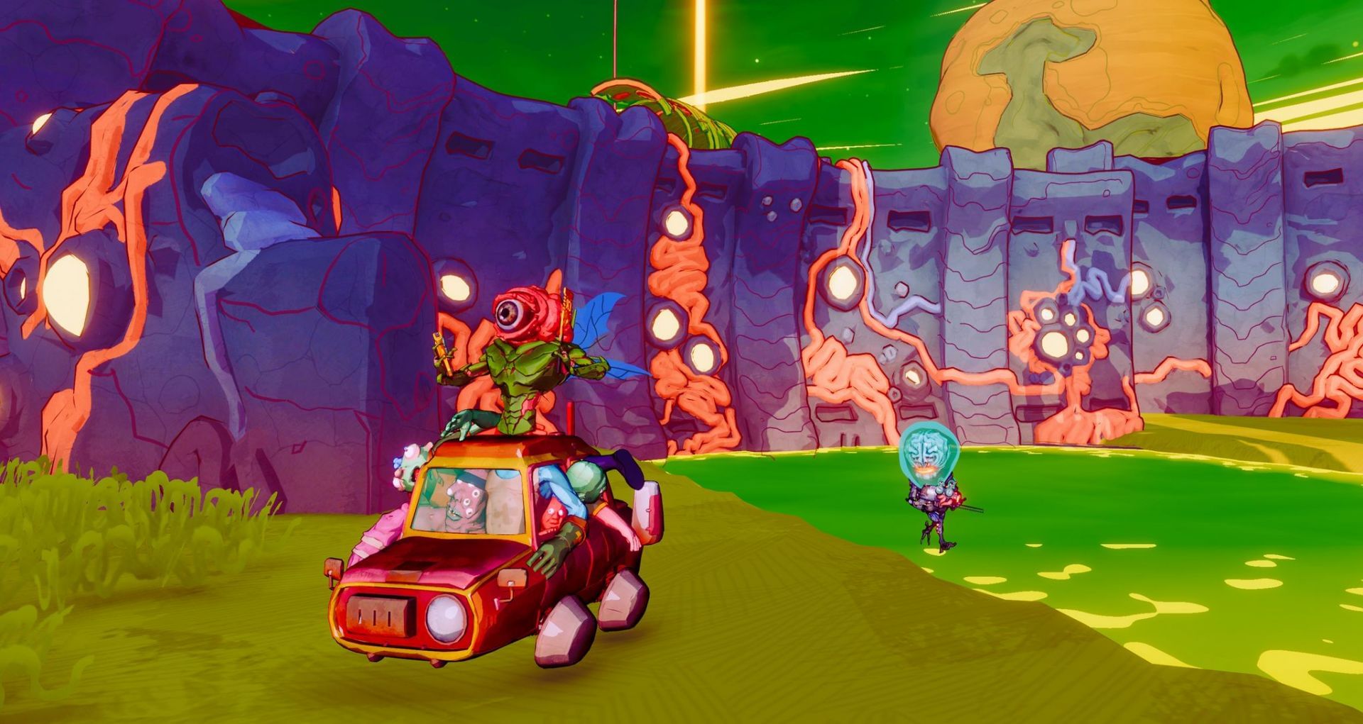 Battle alien swarms either solo or in co-op with the Meat Lab 7 playtest and beyond (Image via One More Game)