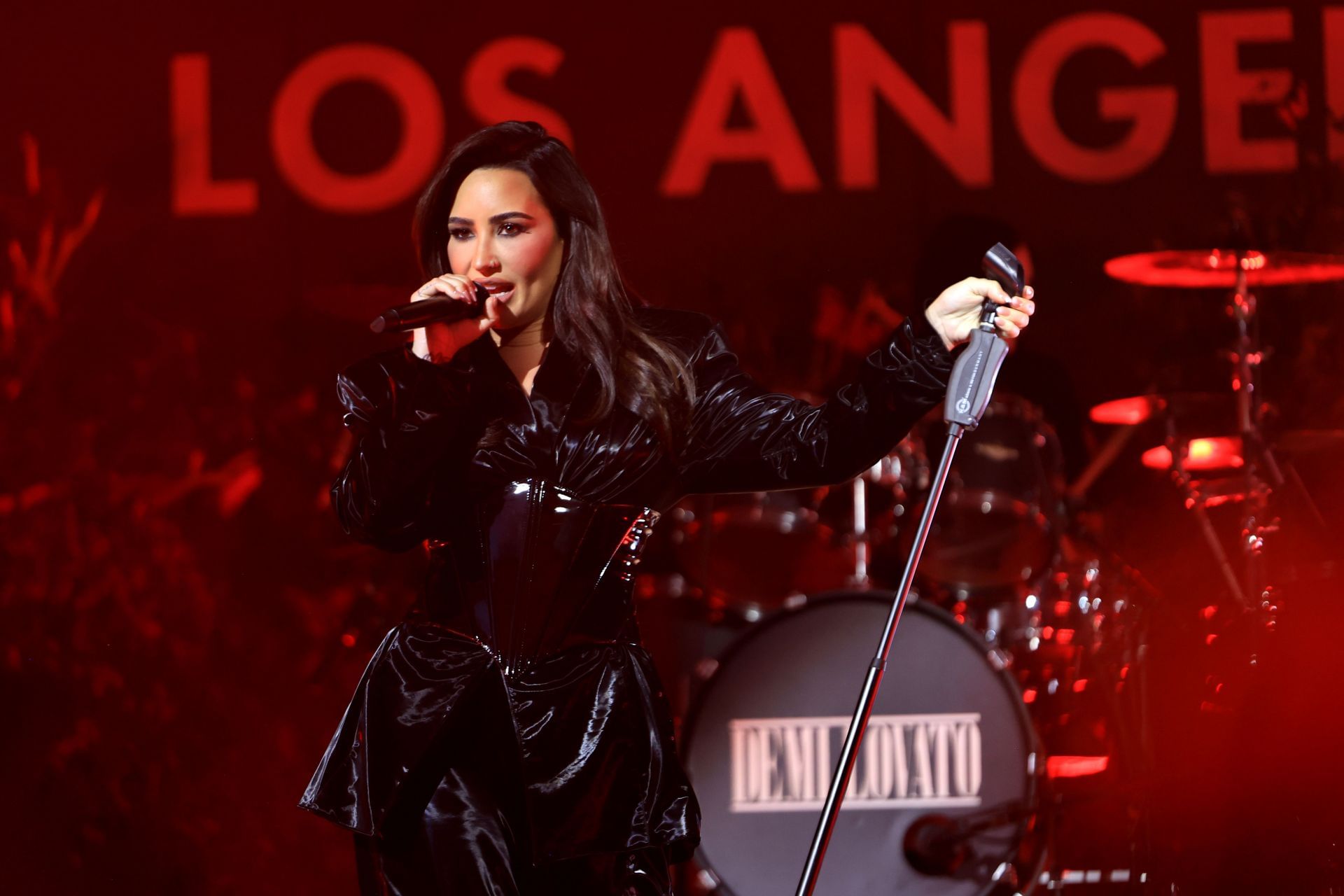 Demi Lovato performs onstage (Image via Matt Winkelmeyer/Getty Images)