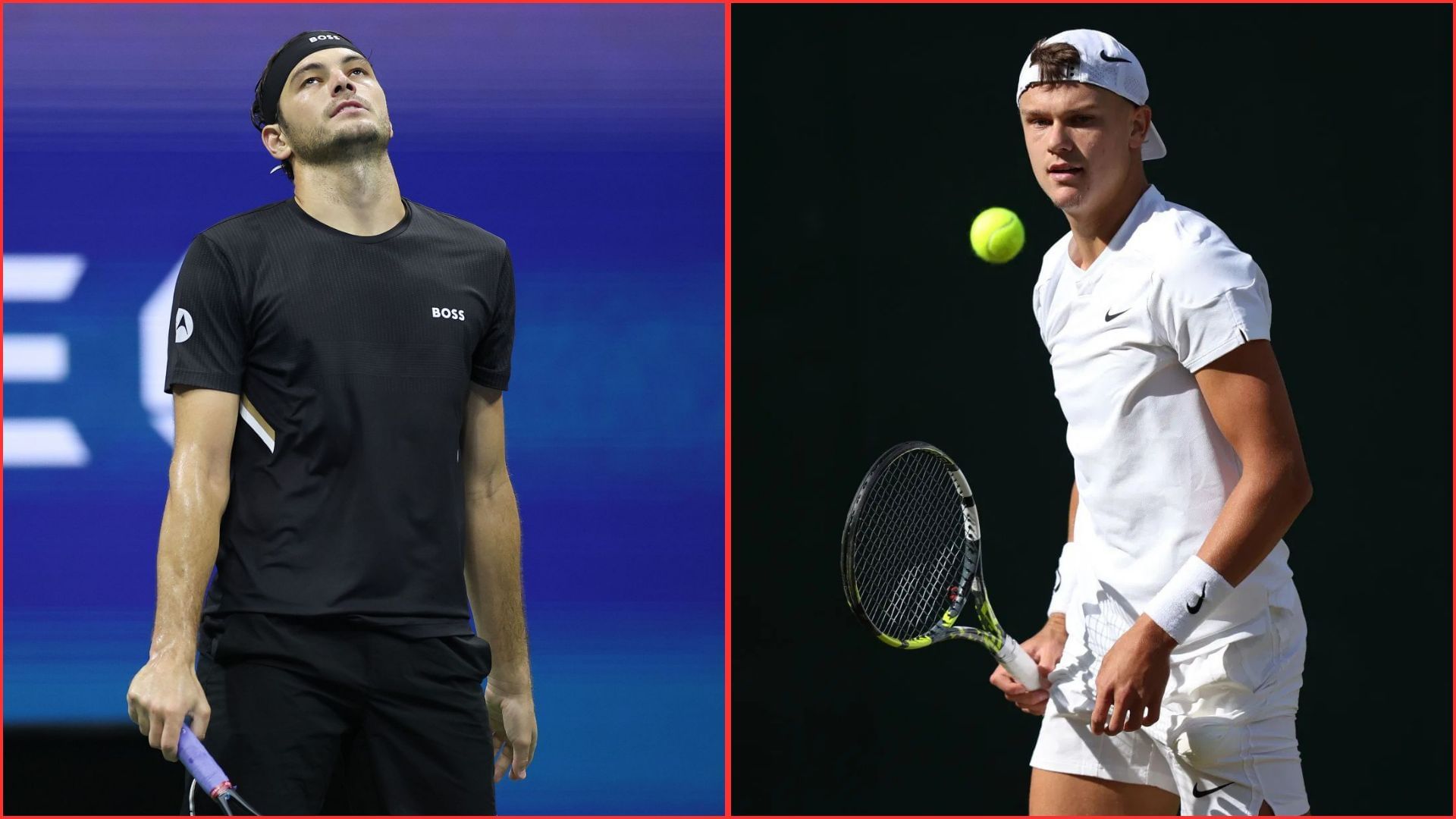 Taylor Fritz (L) Holger Rune (R) | Getty
