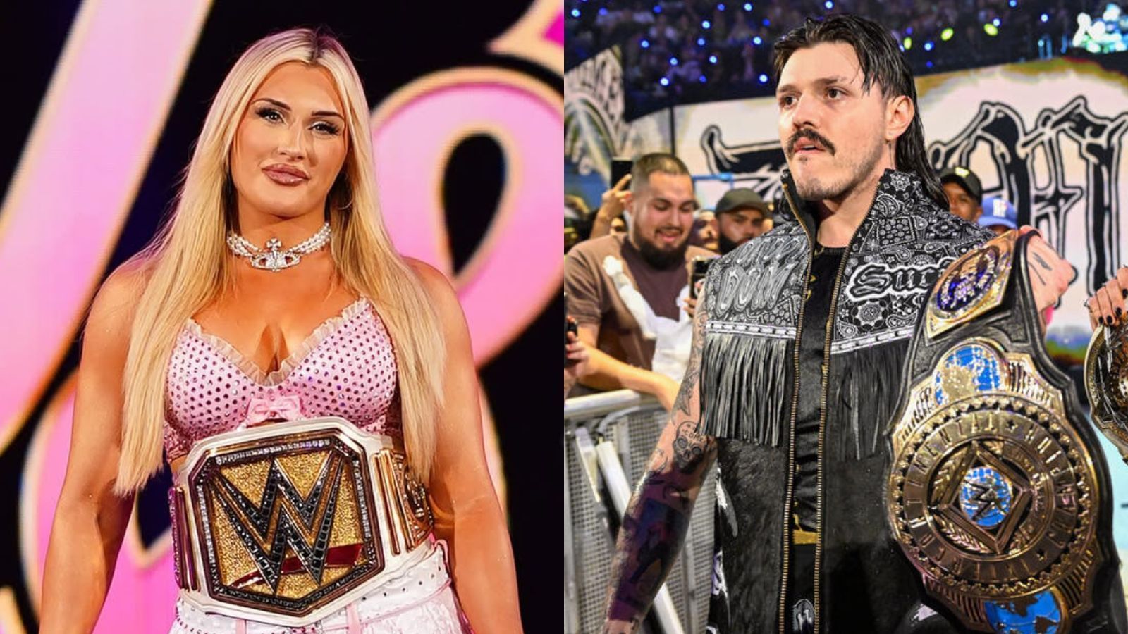 Tiffany Stratton and Dominik Mysterio 