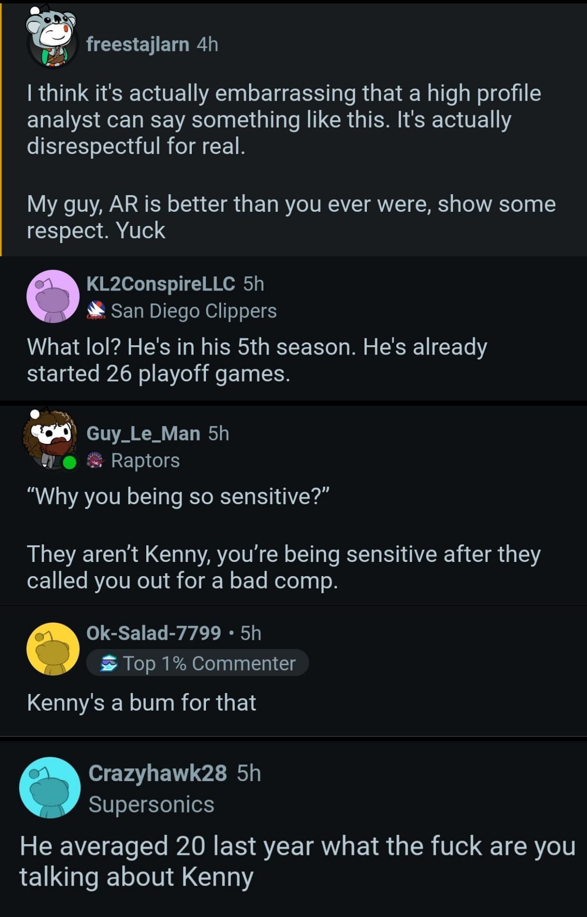 Fanúšikovia reagujú na Kennyho Smitha, ktorý porovnáva Austina Reavesa s Jeremym Linom