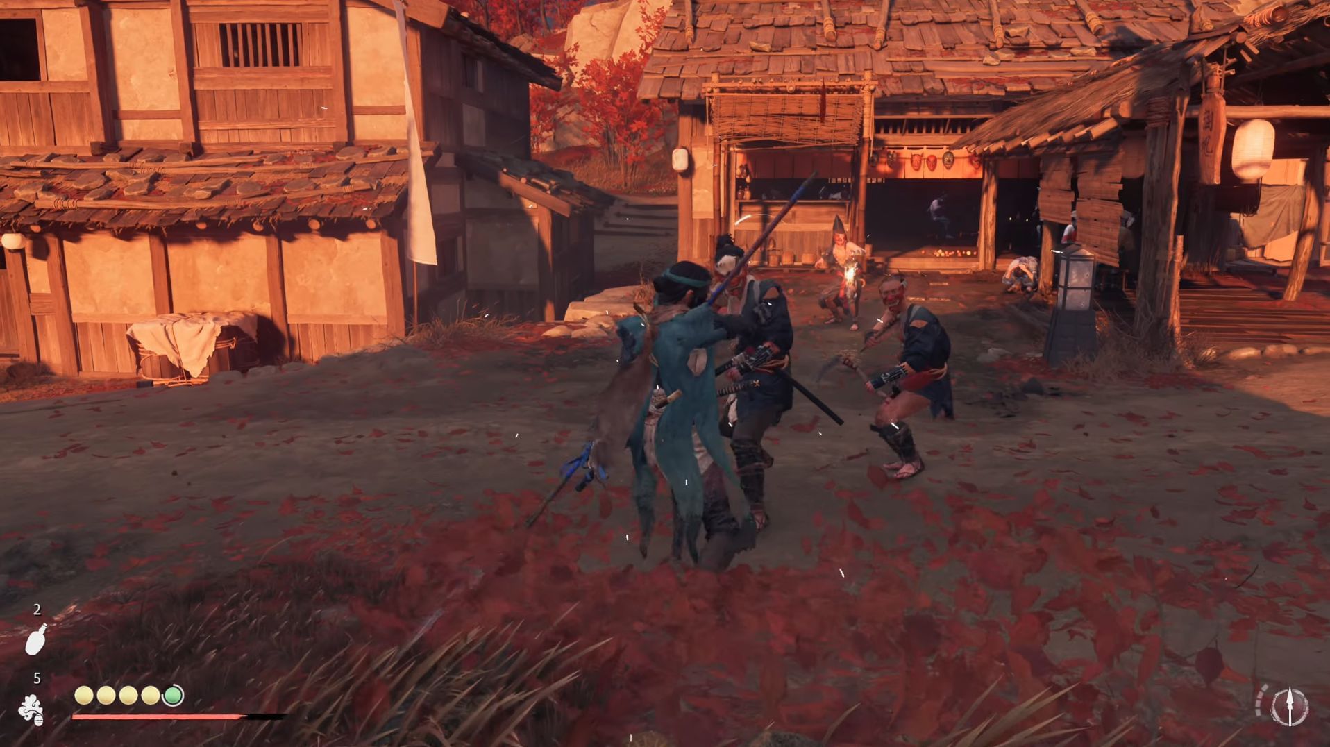 A Mad Pursuit quest walkthrough: Time your dodges carefully (Image via Sucker Punch || Gamerack on YouTube)
