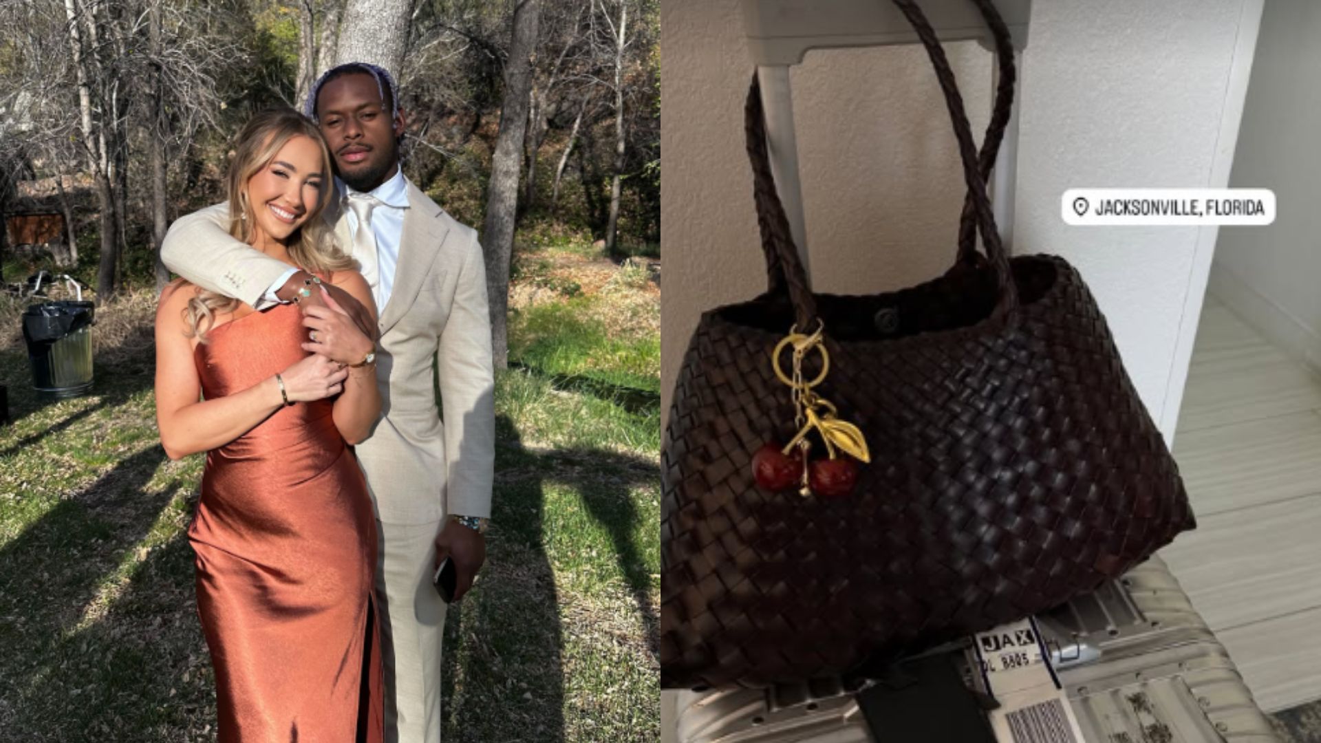 JuJu Smith-Schuster's fiancée Laura Kruk shows off designer $592 bag during Jacksonville tour ahead of Chiefs-Jaguars clash