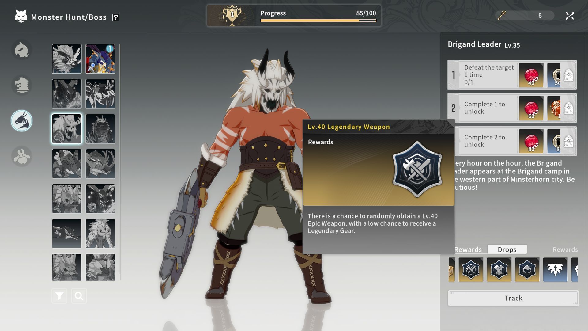 Brigand Leader world boss in Blue Protocol: Star Resonance (Image via A Plus)