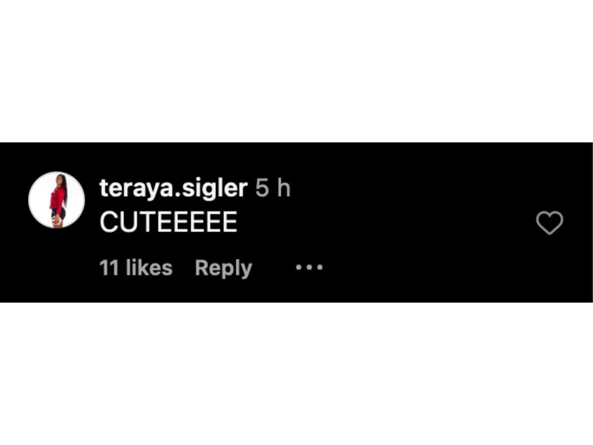 Sigler&#039;s comment on Instagram