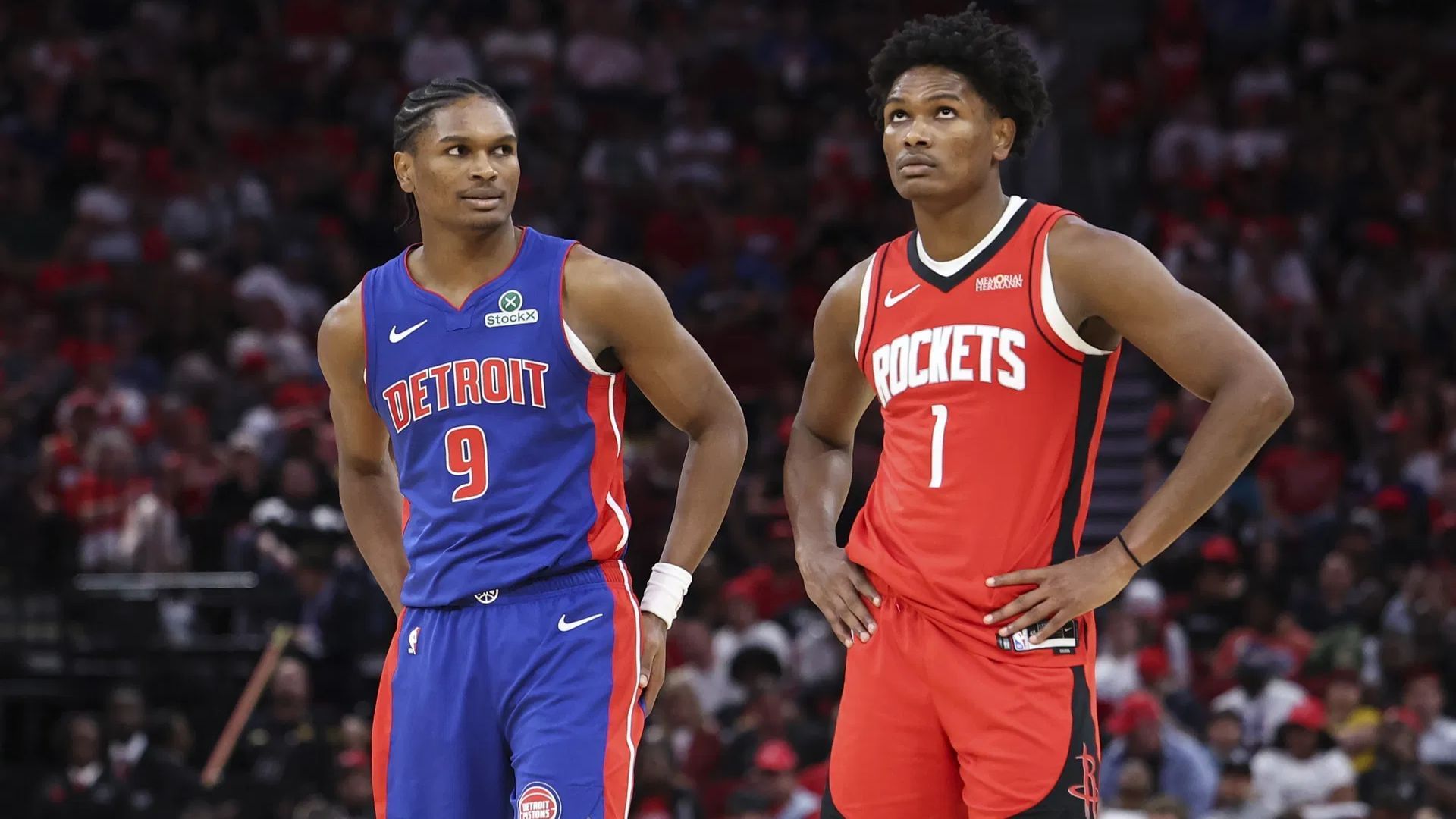 Amen Thompson Claims to Have No Issues as Twin Ausar Thompson Nearly Comes to Blows With his Rockets teammate (Credits: Imagn)