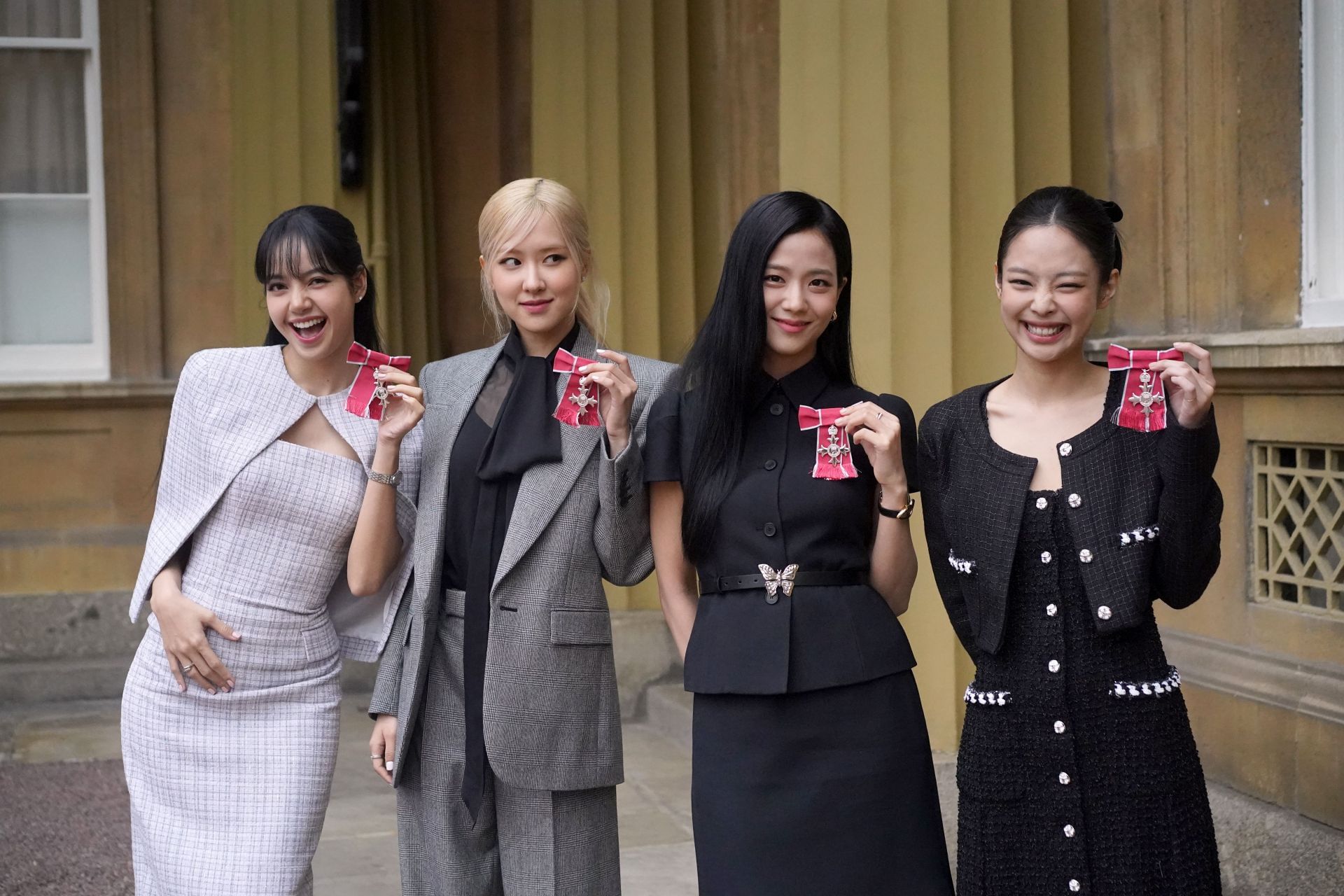 BLACKPINK&#039;s Lisa, Ros&eacute;, Jisoo, and Jennie (Image via Getty)