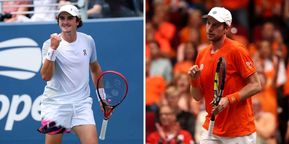 Jaoa Fonseca (L) vs Botic Van de Zandschulp (R), (Source: Getty Images)