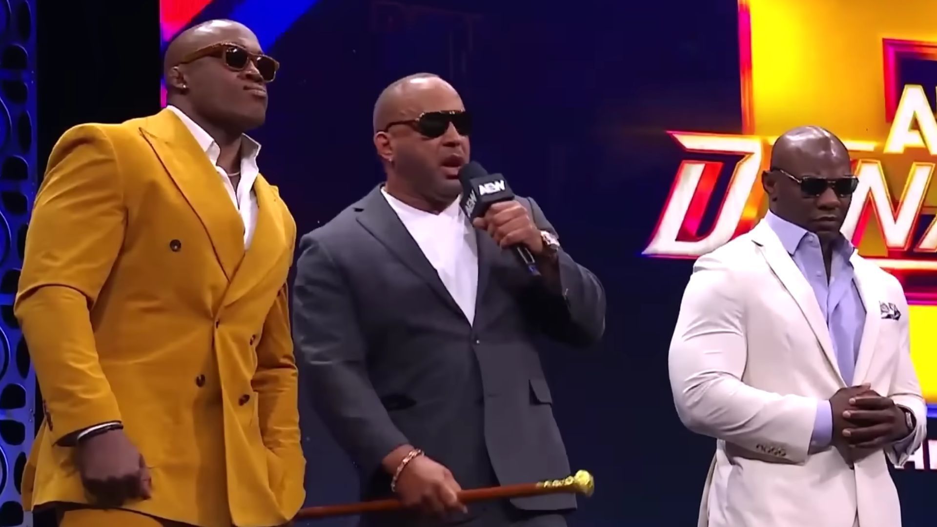 The Hurt Syndicate were previously known as The Hurt Business. (Image via AEW YouTube) 