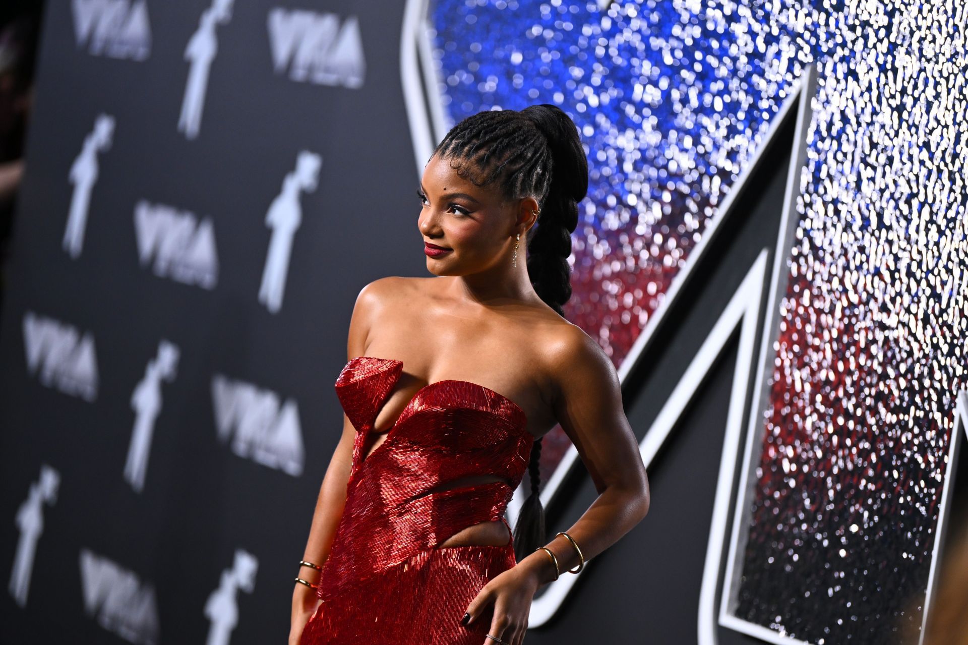 Halle Bailey at the 2024 MTV Video Music Awards (Image via Getty)