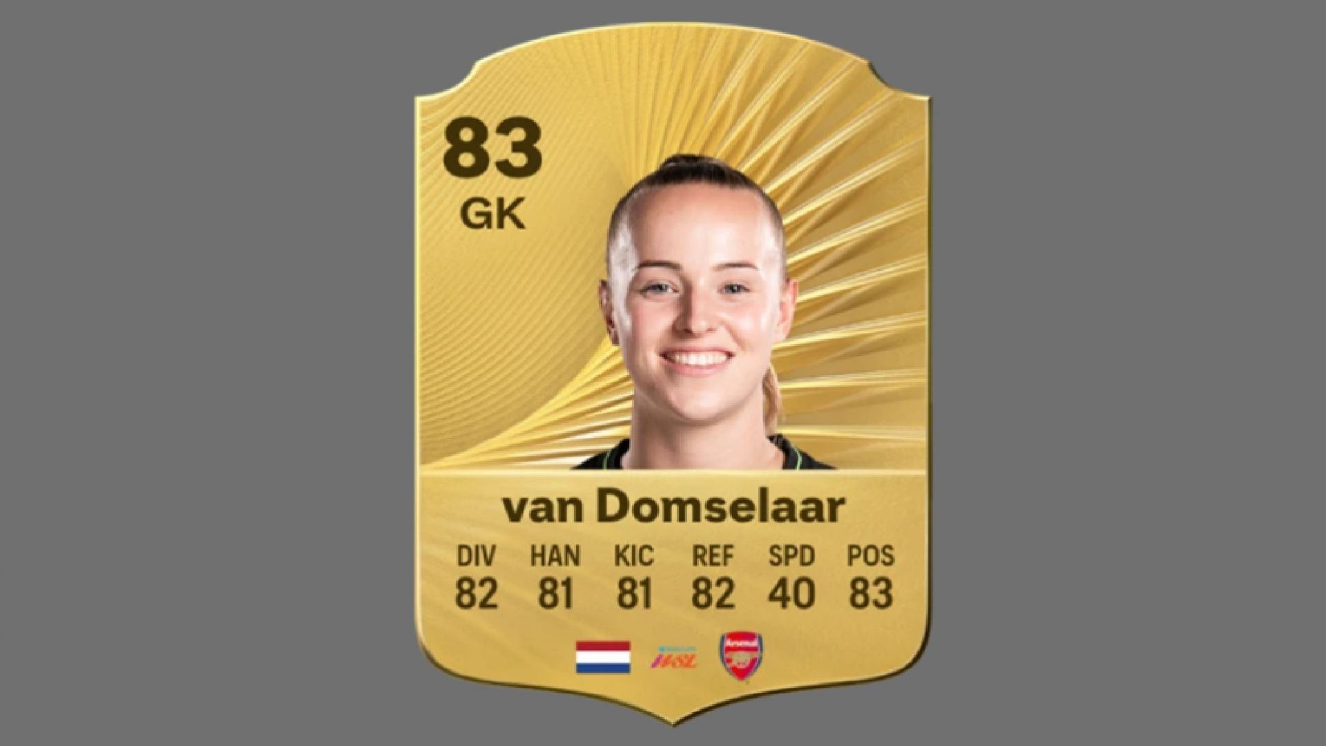 Domselaar is a great GK with the Far Reach PlayStyle (Image via EA Sports)
