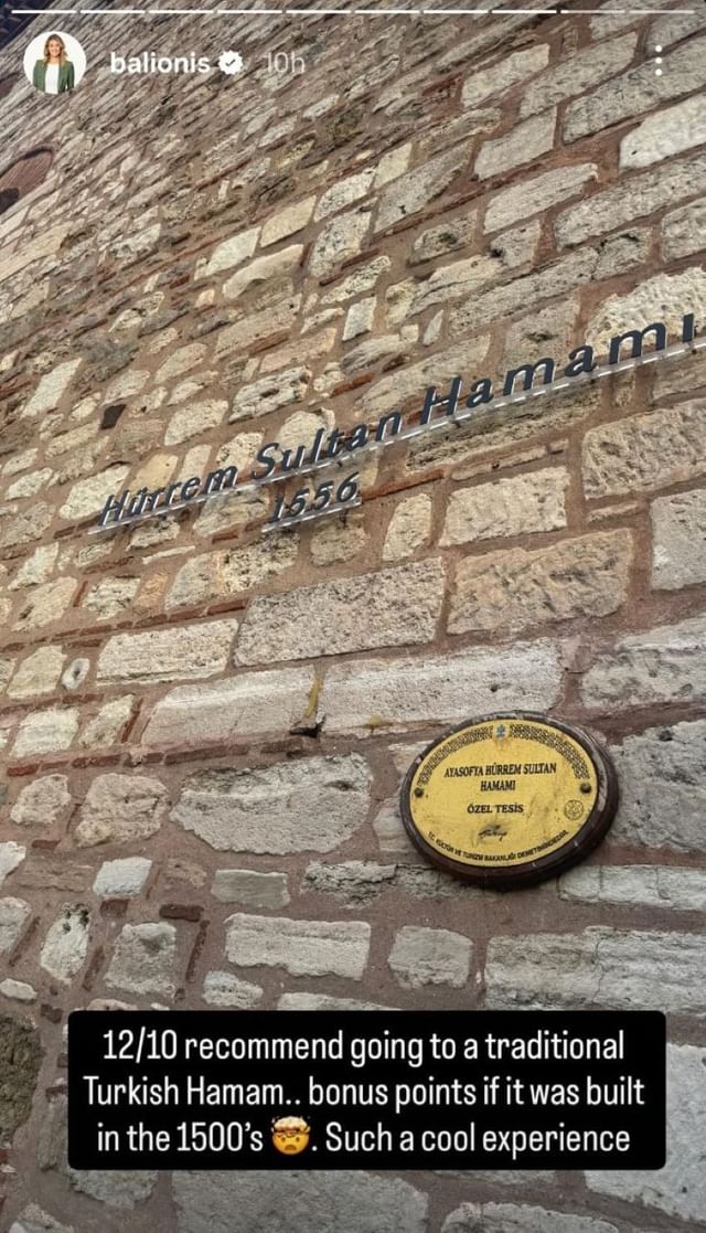 Turkey ( via Amanda Balionis' Instagram post)