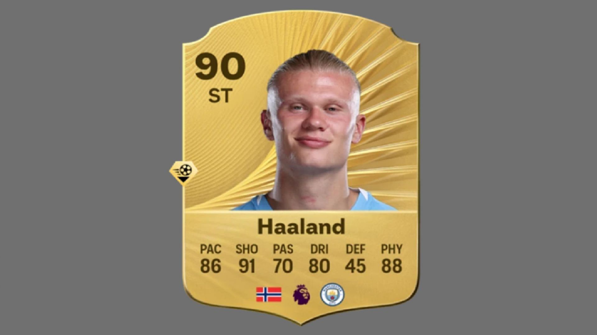 The Manchester City star is a Chip Shot specialist in EA FC 26 (Image via EA Sports)