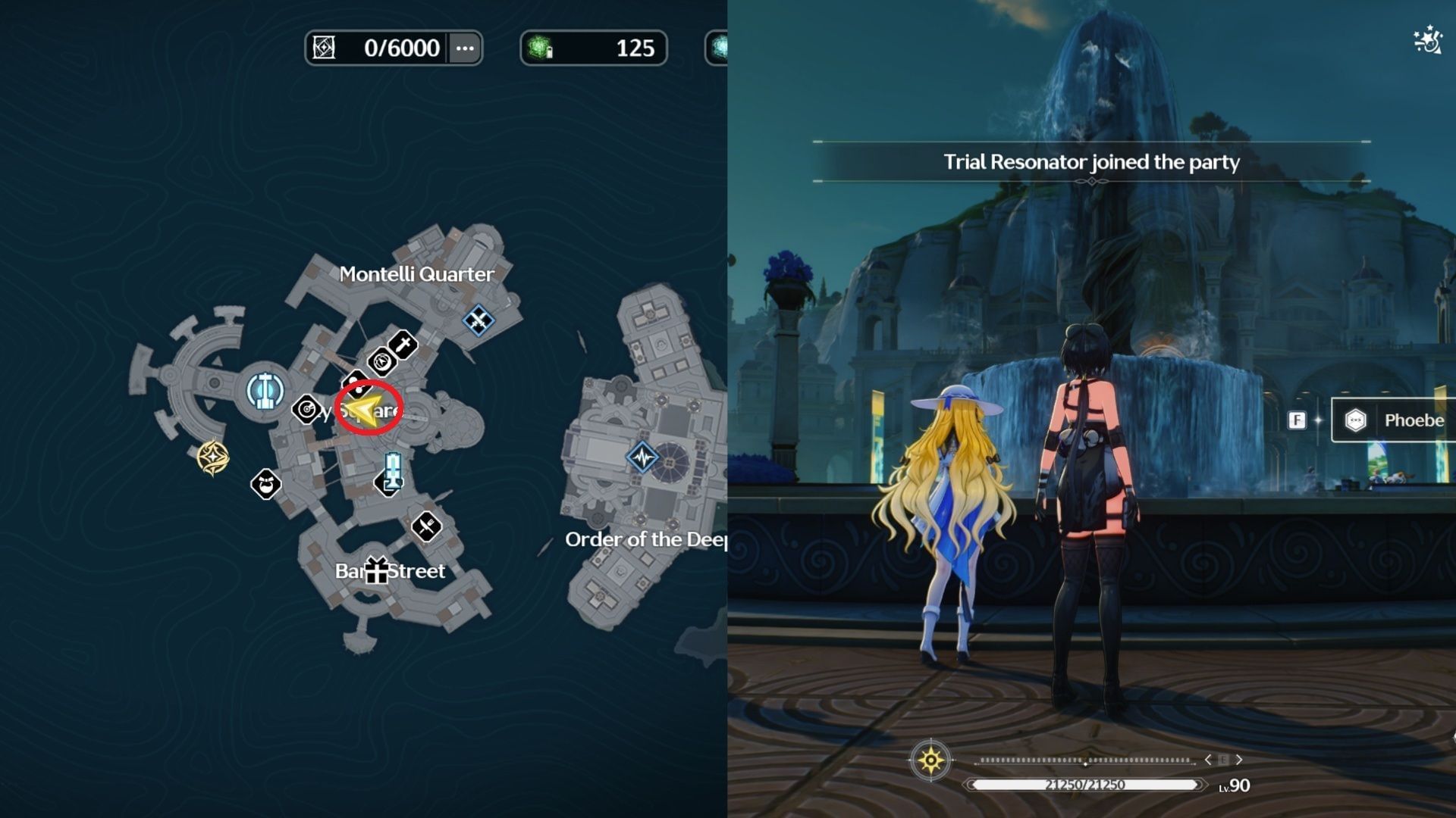 Phoebe in City Square, Ragunna City (Image via Kuro Games)