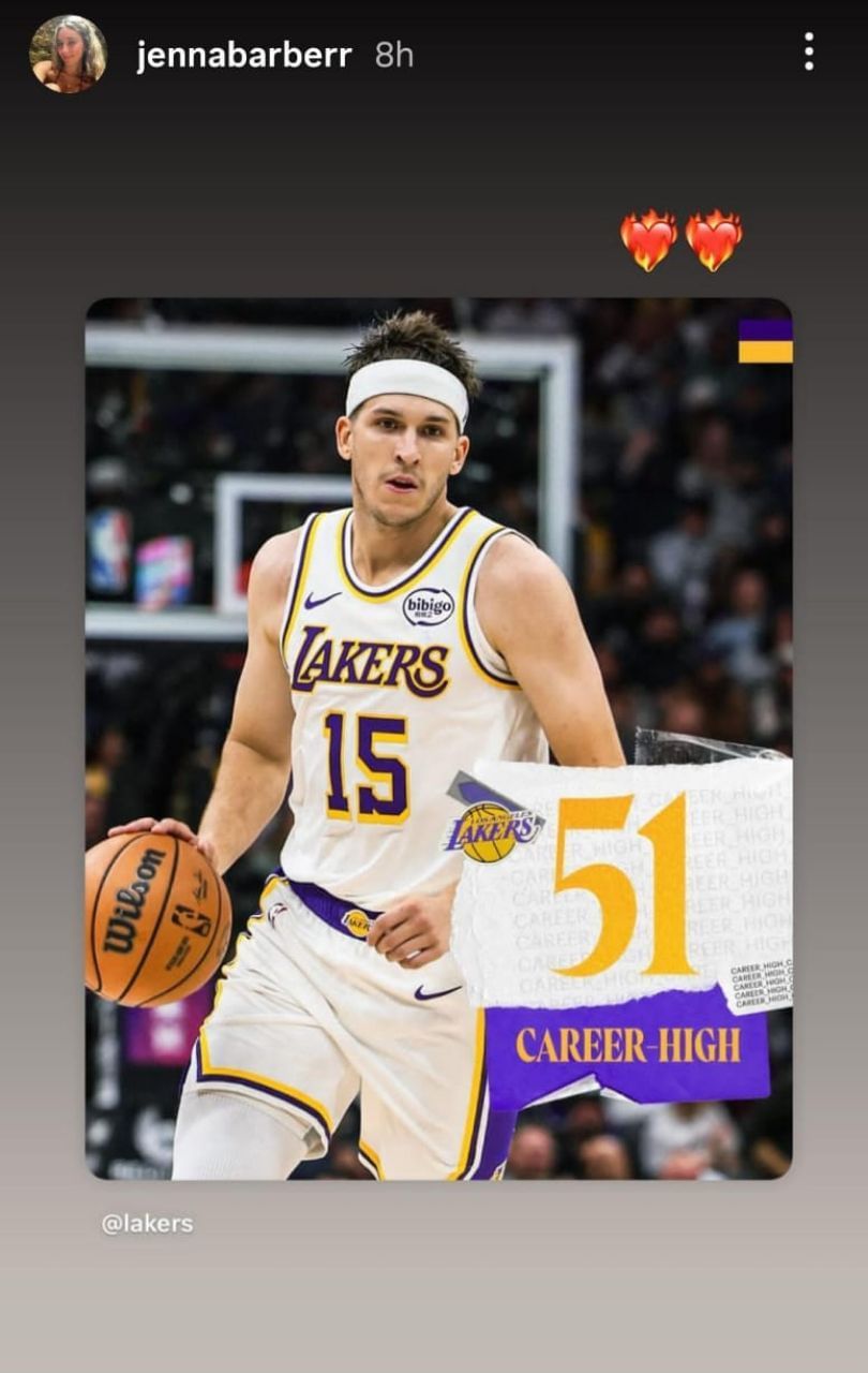 Jenna Barber&#039;s Instagram story