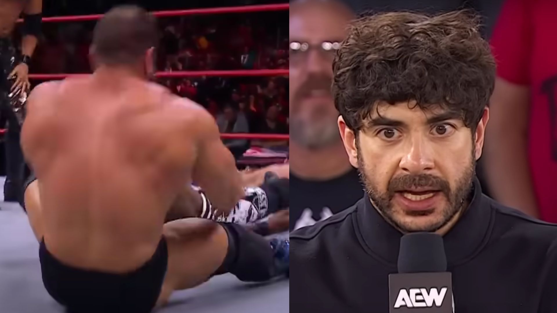 An huge AEW refused to reveal his return date. (Images via AEW YouTube) 