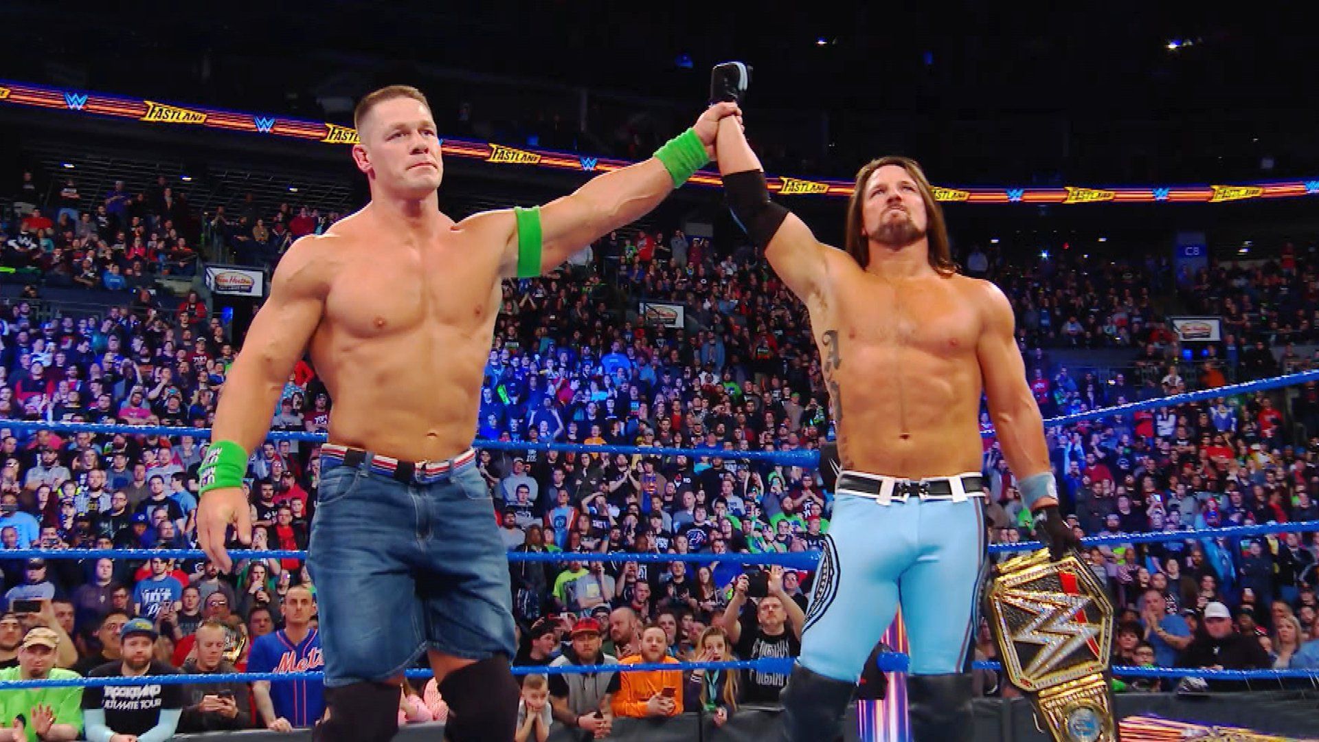 John Cena and AJ Styles. [Image credits: wwe.com]