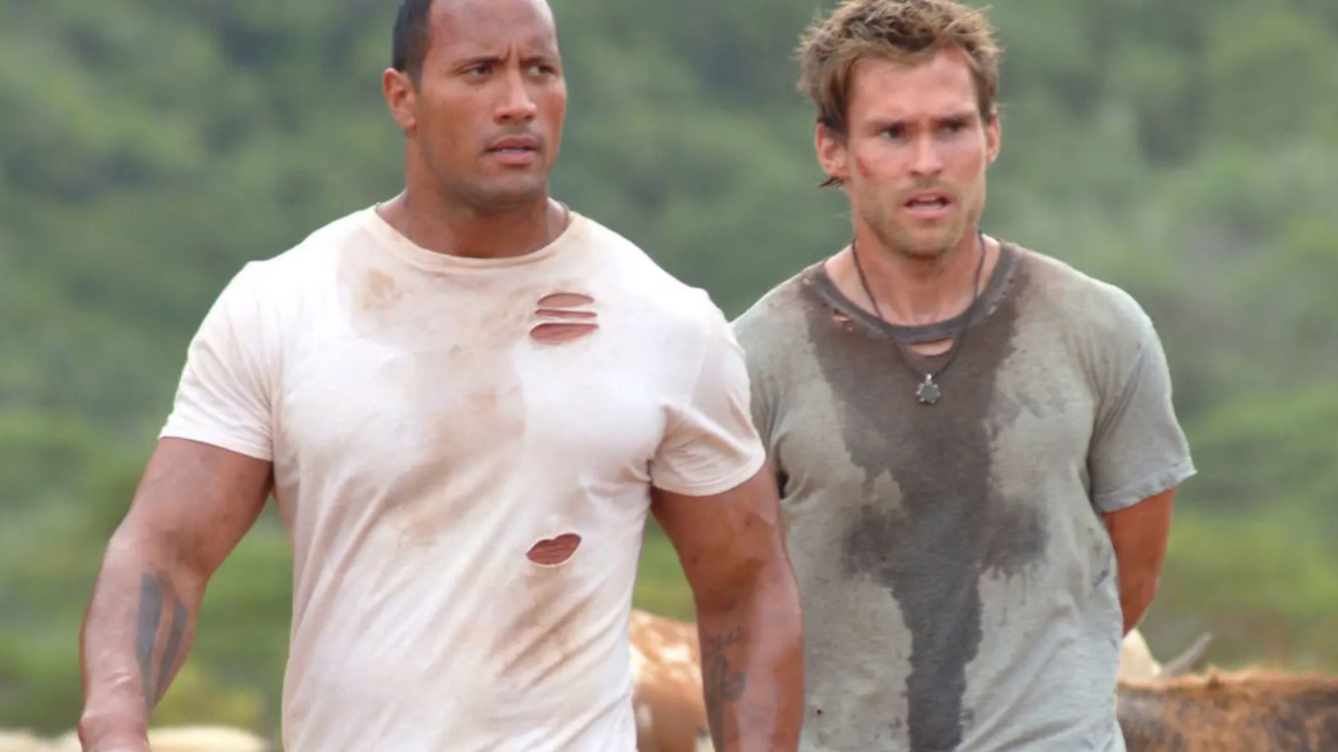 The Rundown is a 2003 action comedy starring Dwayne Johnson (Image via Apple TV+) 