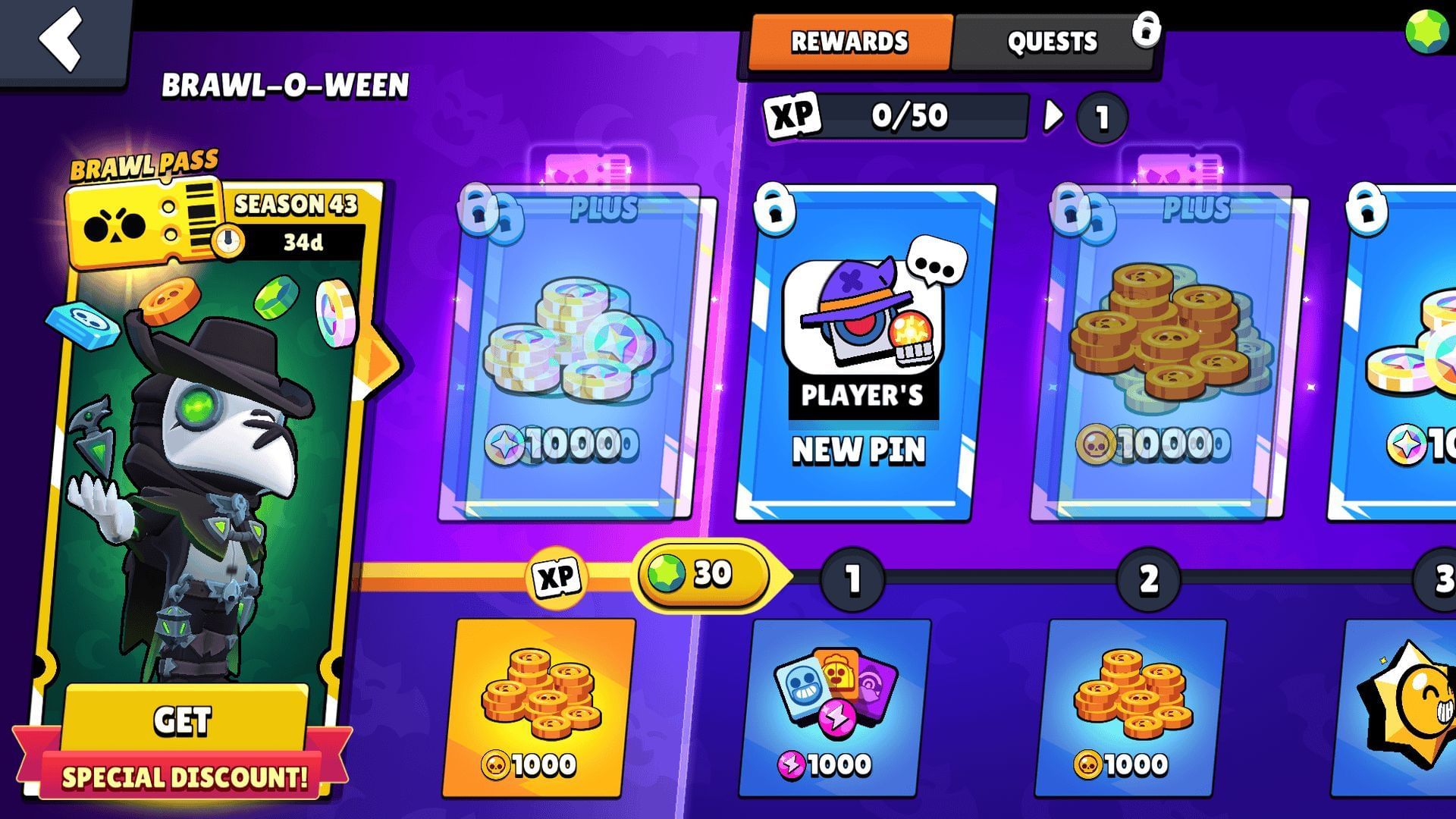 Check out the rewards offered this season (Image via Supercell)