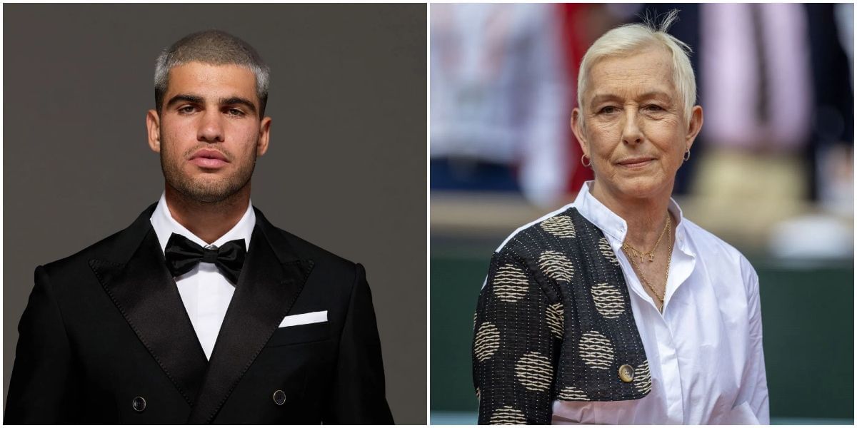 Carlos Alcaraz and Martina Navratilova