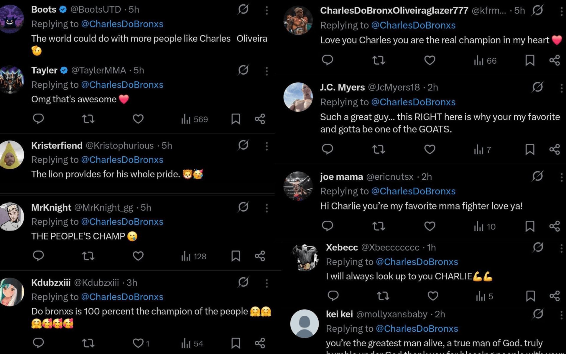Fans&#039; reaction. [Screenshots courtesy: @CharlesDoBronxs on X]