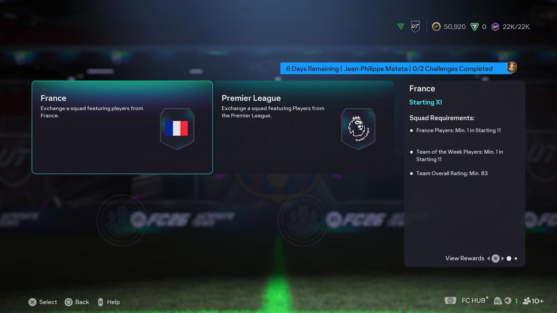 The requirements (Image via EA Sports)
