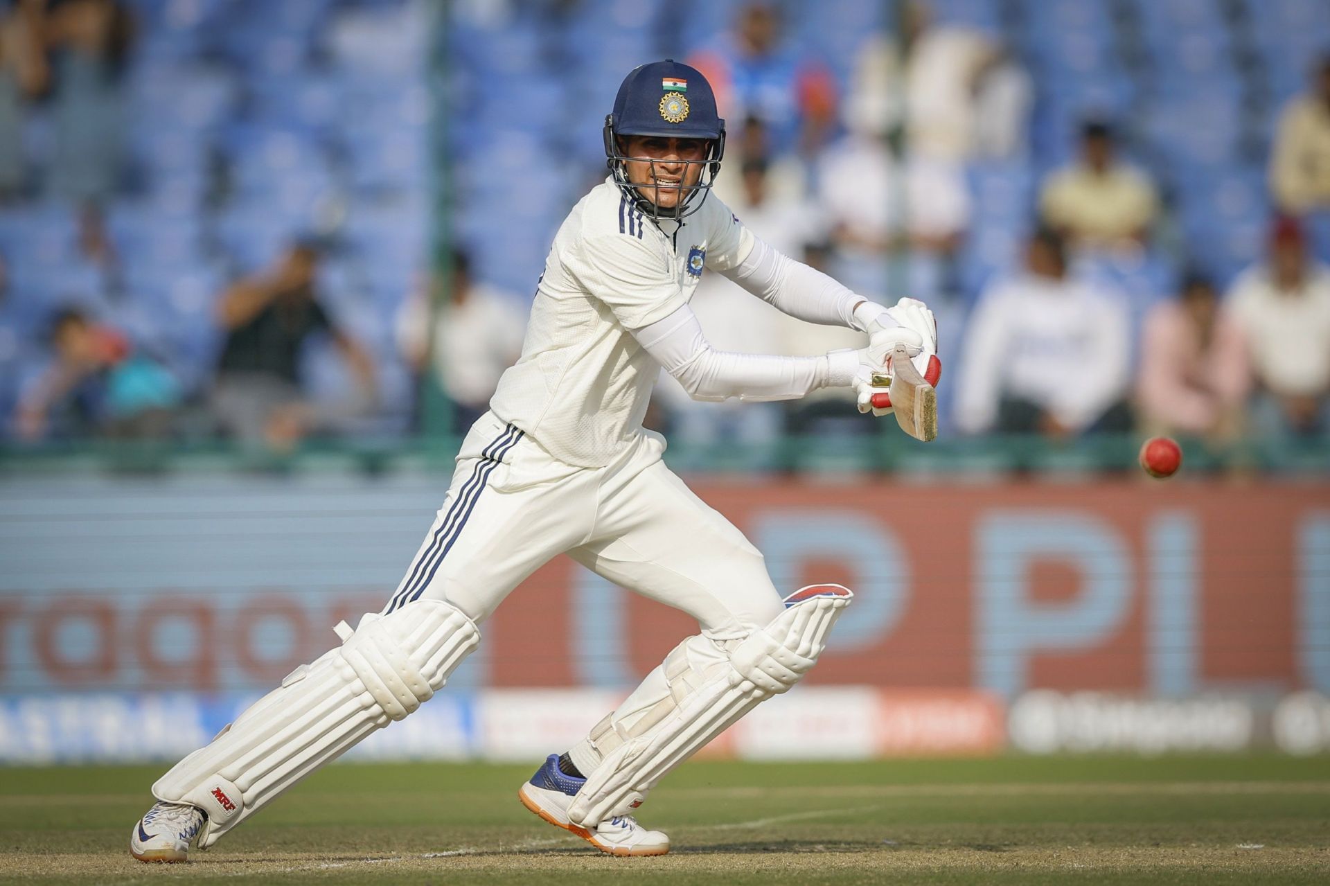 Shubman Gill scored an unbeaten century on Day 2 of the Delhi Test. [P/C: BCCI/X]