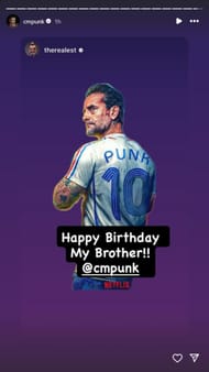 Punk to sdílel na svém příběhu na IG. (Foto: @cmpunk na IG)