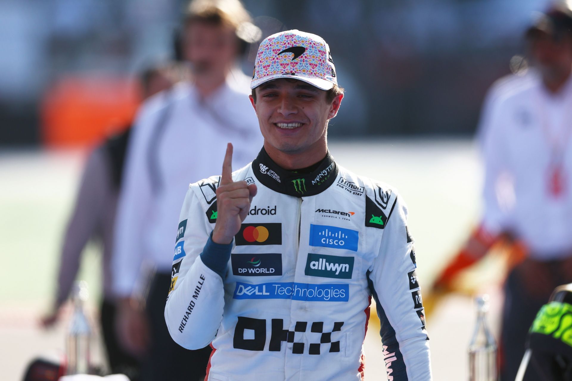 McLaren&#039;s Lando Norris after winning the 2025 F1 Grand Prix of Mexico - Source: Getty