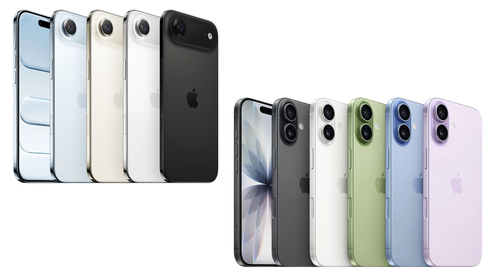 Apple iPhone Air and iPhone 17 (Image via Apple)