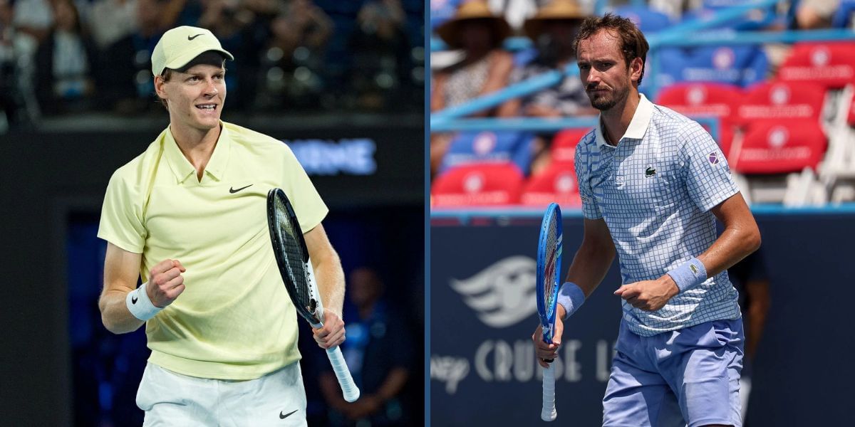 Jannik Sinner and Daniil Medvedev will be in action on Day 4 of the Erste Bank Open 2025. (Photos: Getty)