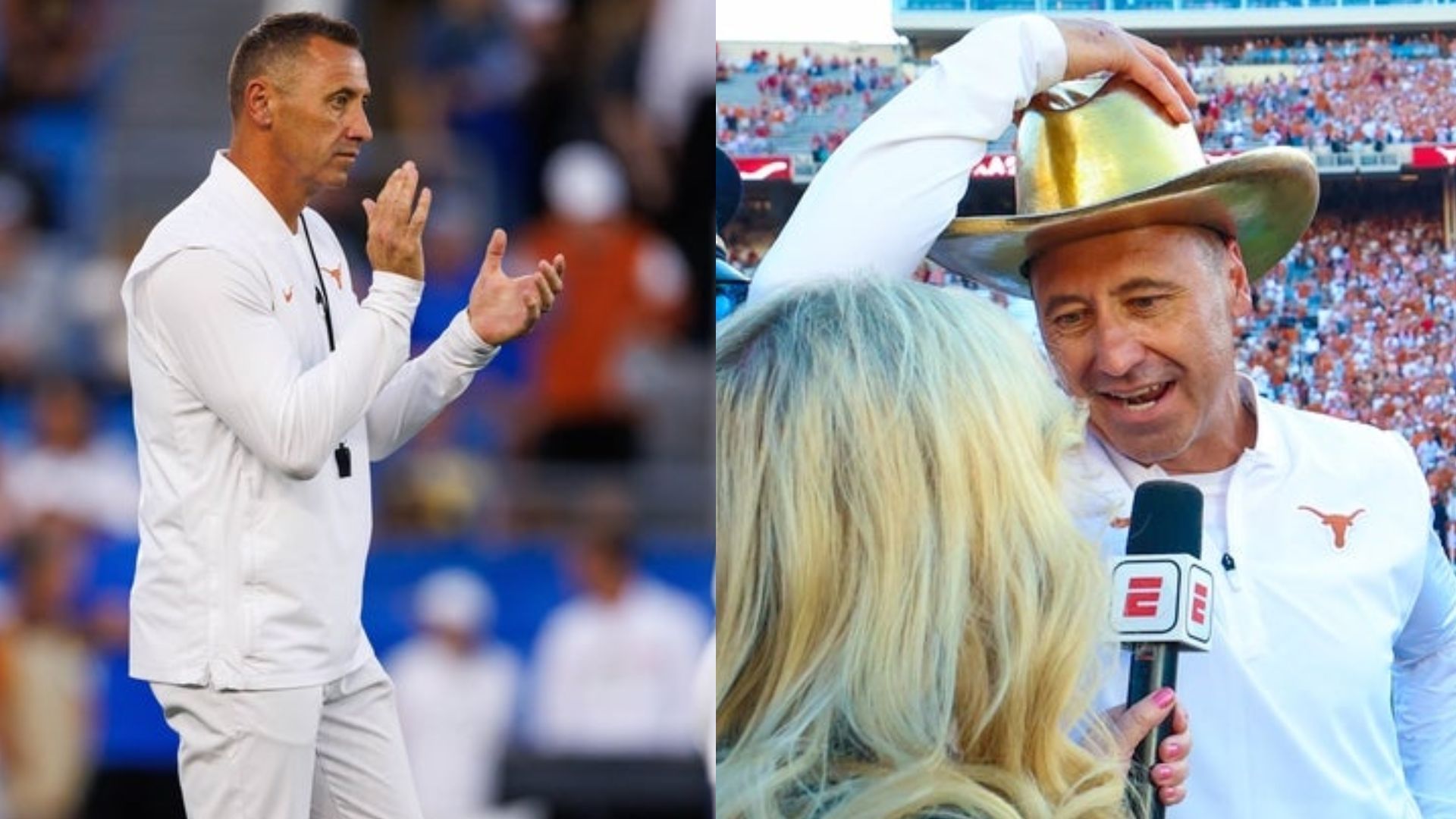 Texas Longhorns coach Steve Sarkisian 