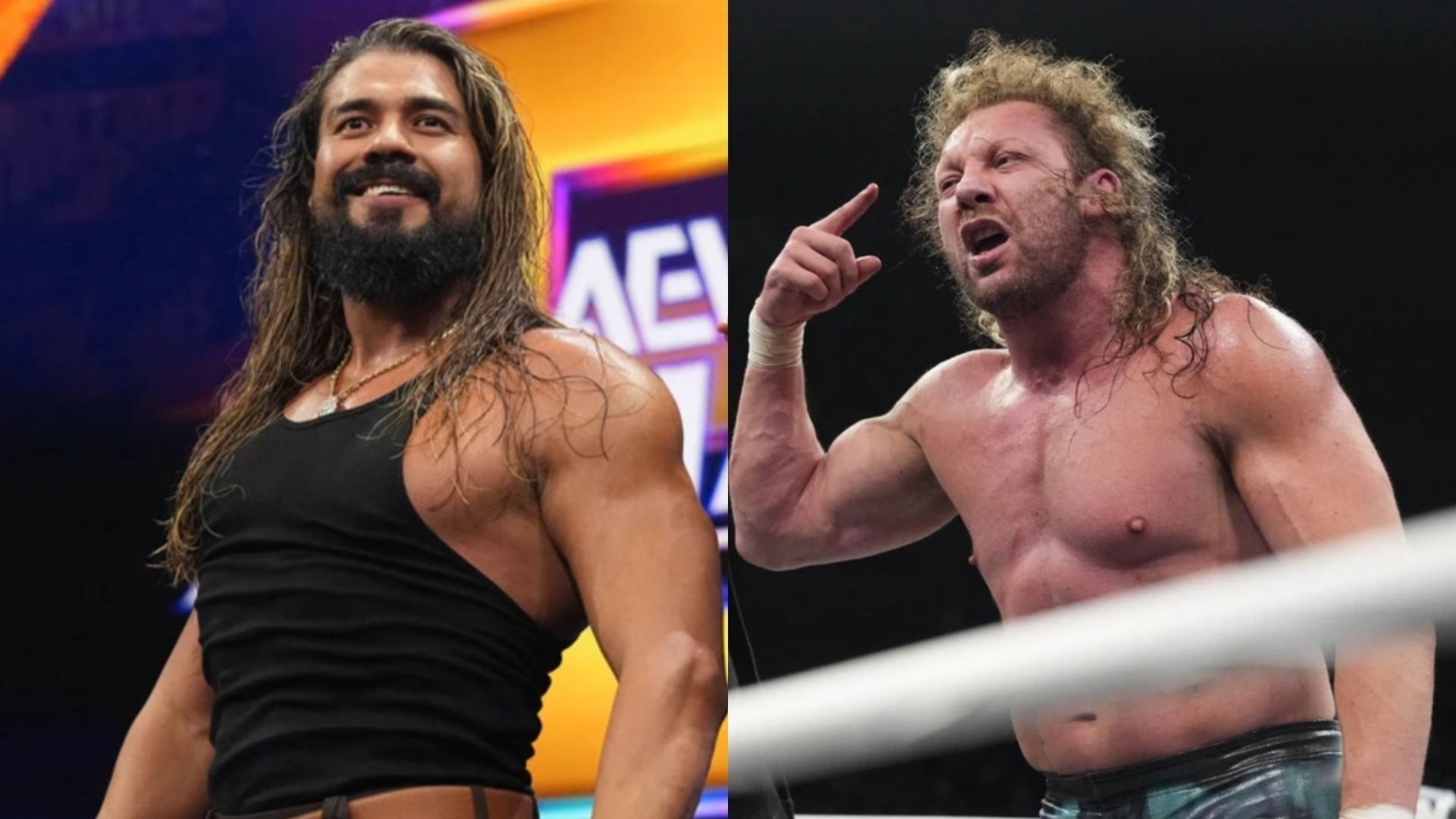 Kenny Omega and Andrade El Idolo at AEW Dynamite (Image via AEW