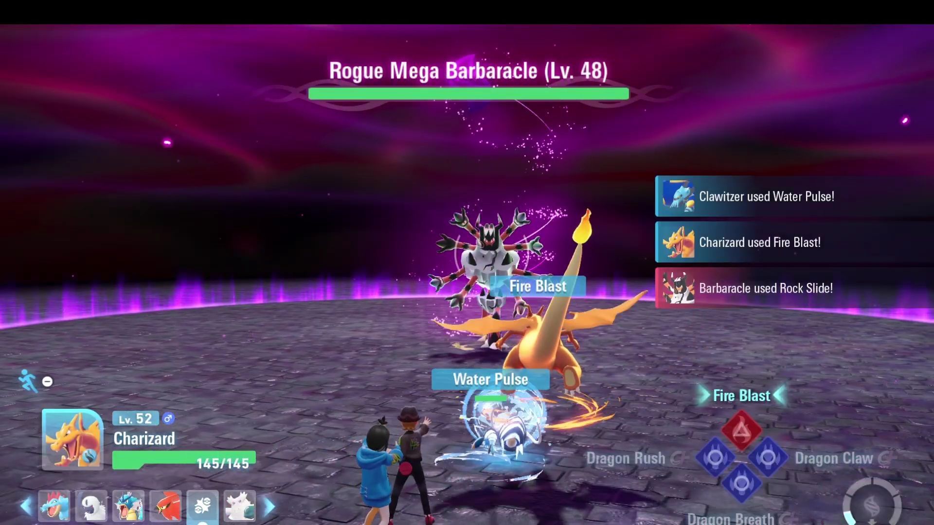 Rogue Mega Barbaracle walkthrough: Mega Barbaracle is susceptible to a variety of counters because of its Rock and Fighting type (Image via The Pokemon Company|| OnGame MultiGaming on YouTube)
