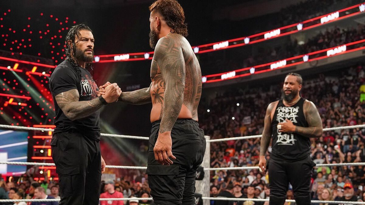 Roman Reigns returned on RAW. [Image via WWE.com]