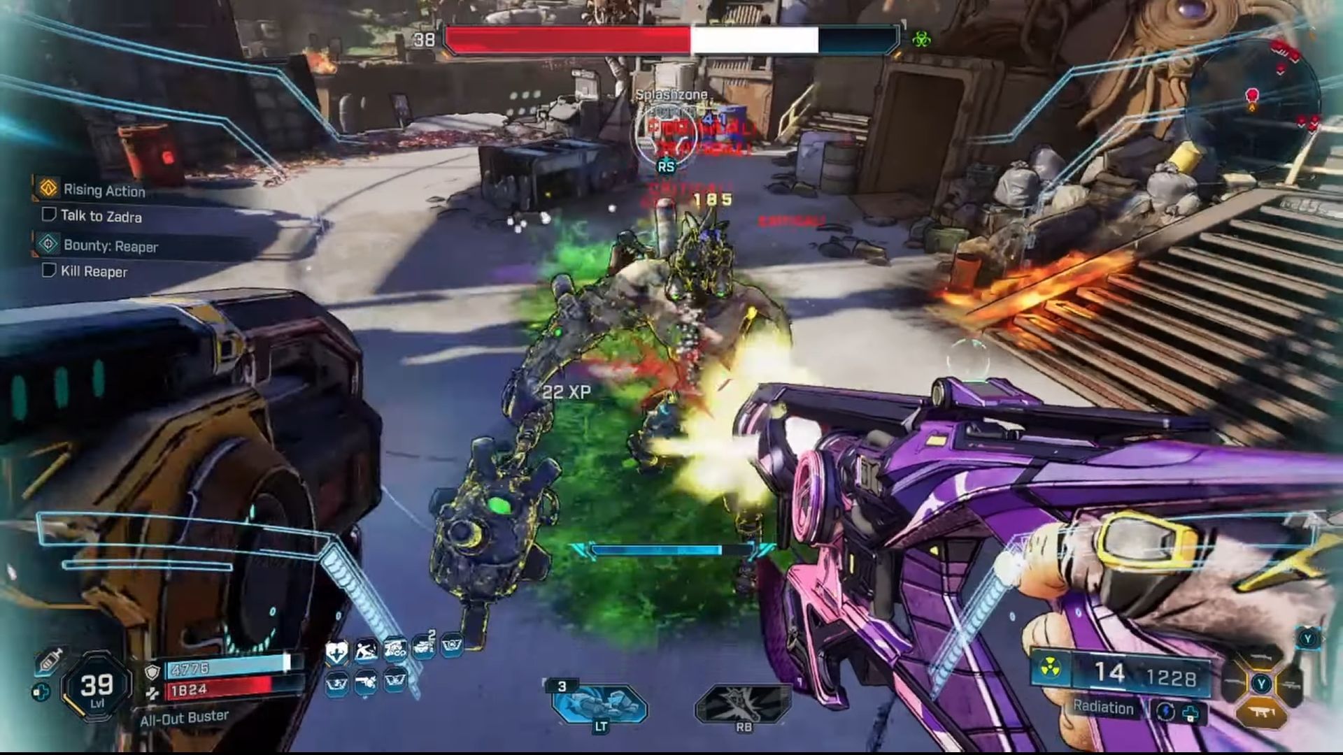 Defeating Splashzone boss can drop the Lead Balloon legendary shotgun (Image via Youtube/@Cashew1405)