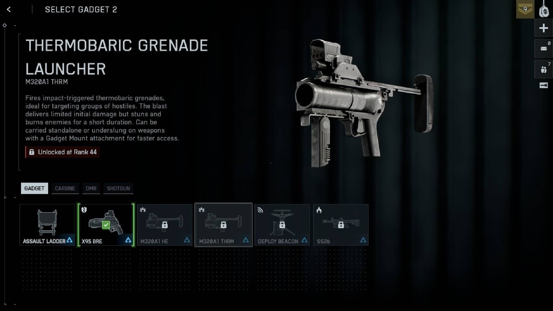 M320A1 THRM is ideal for Gadget 1 slot(Image via Sportskeeda Gaming || EA)