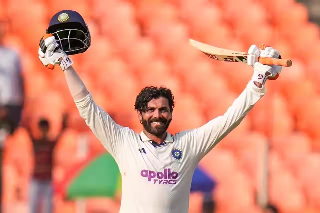Ravindra Jadeja scored an unbeaten century on Day 2 of the first Test against the West Indies. [P/C: BCCI]