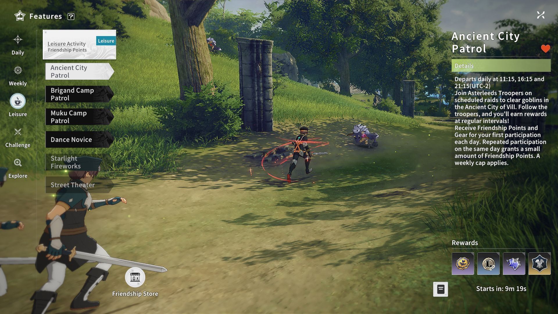Take part in Leisure activities for more Friendship points (Image via A Plus)