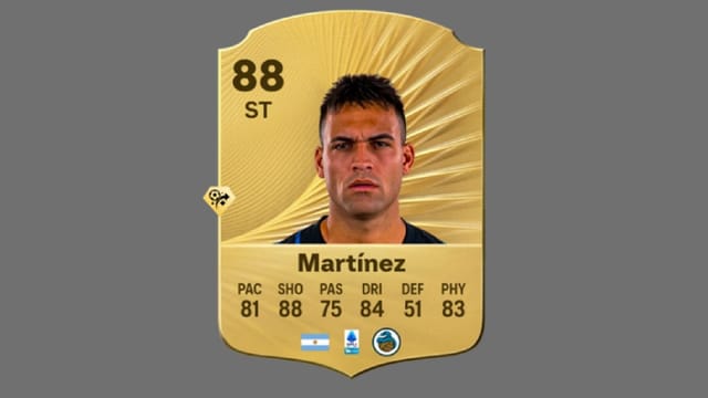 Lautaro Martinez was a crucial part of Inter Milan's recent Serie A triumph (Image via EA Sports)