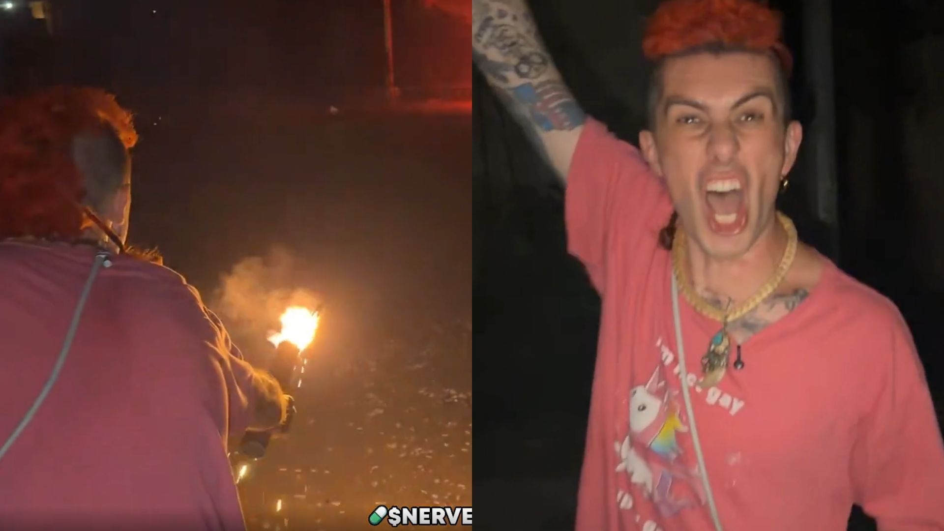 Sam Pepper visited India for Diwali (Images via r/LivestreamFail/Reddit)