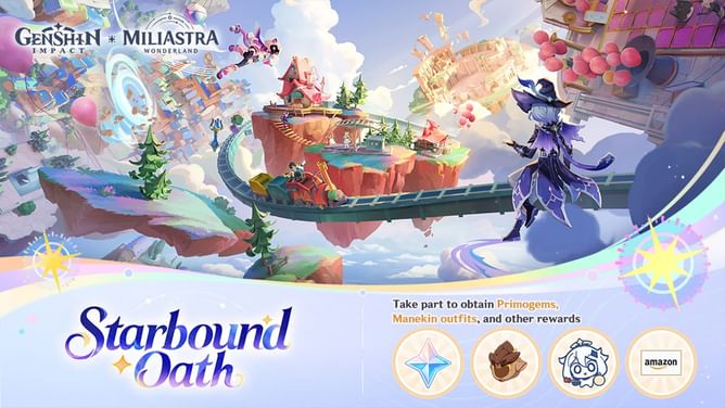 Genshin Impact Miliastra Wonderland "Starbound Oath" web event guide