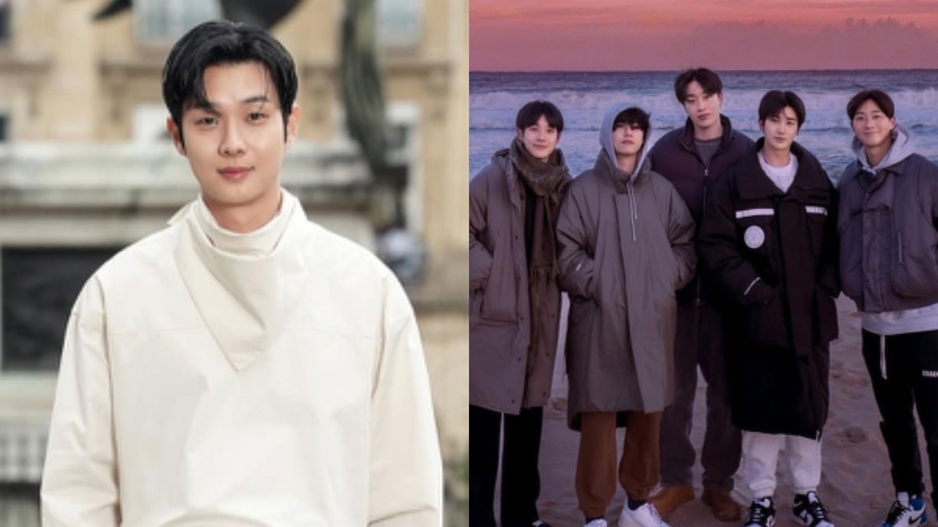 Choi Woo-sik and WOOGA Family (Image via Instagram/@dntirdl and @realpeakboy)